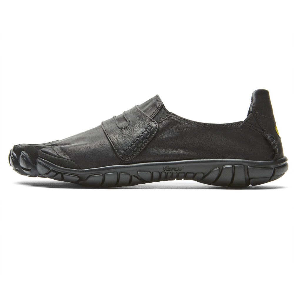 Vibram Five Fingers Mens Barefoot Shoes - Black - CVT-Leather - 81930-WYKG